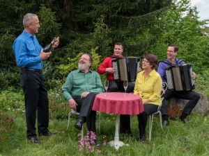 Colorful Accordionists